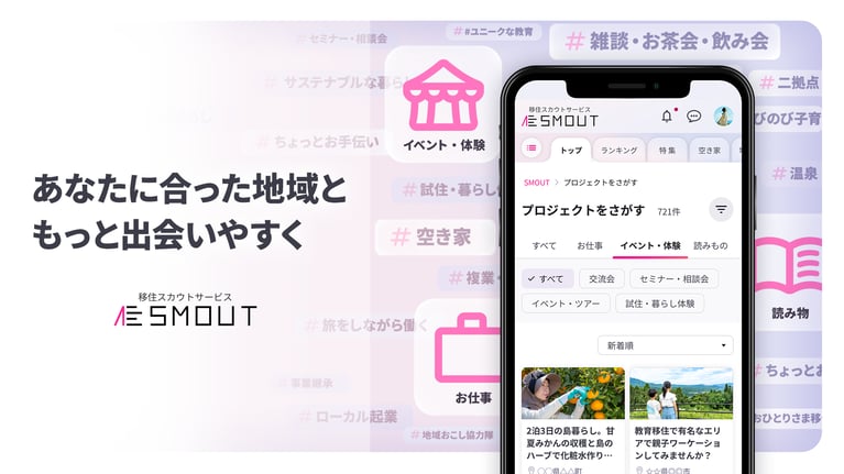 地域を”検索する”から”偶然出会う” サイトへ〜プロジェクトをさがす他、大幅リニューアルを行いました